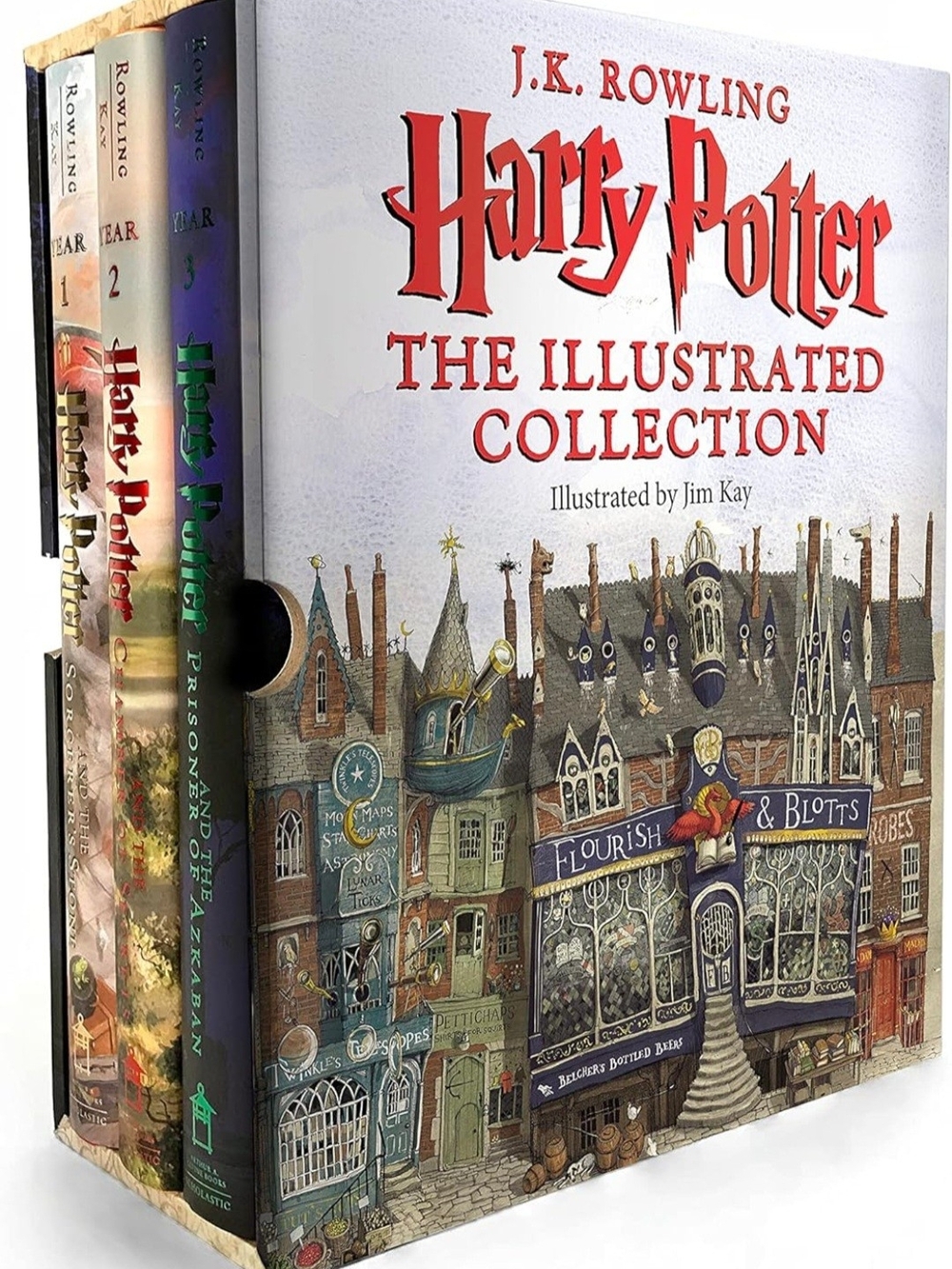 Harry Potter: The Illustrated Collection Boxed Set - White & Multicolor